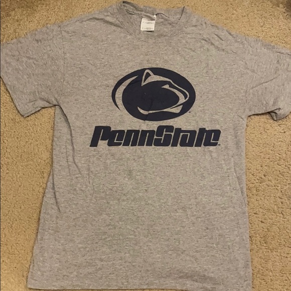 Gildan Tops - PENN STATE PSU small grey t-shirt